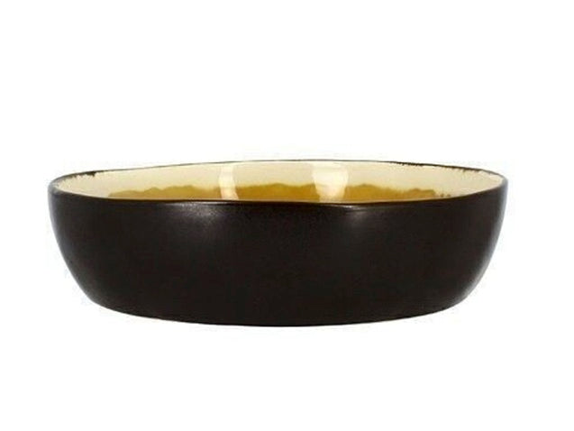 Grande assiette creuse de 27,5 cm en grès
