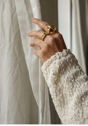 Bague acier inoxydable femme entrelacs cossu