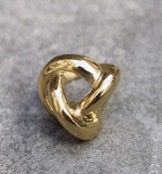 Bague acier inoxydable femme entrelacs cossu