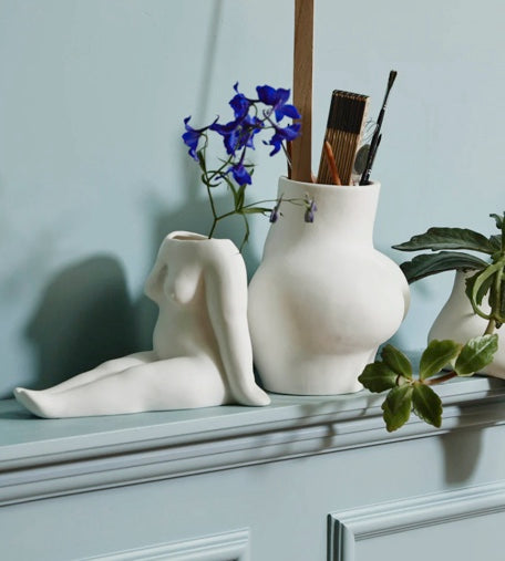 Vase Body, Avaji, blanc, Nordal