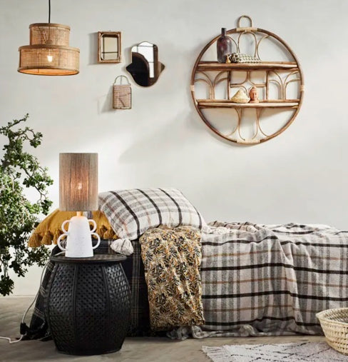 Suspension en rotin Madame Stoltz