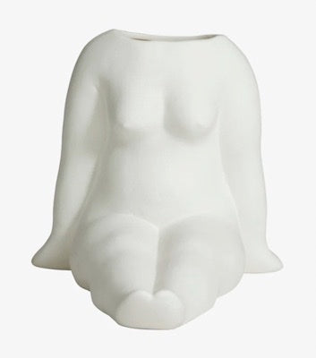 Vase Body, Avaji, blanc, Nordal