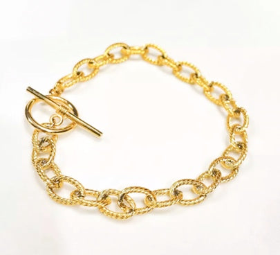 Bracelet grosse maille Lady Litchi