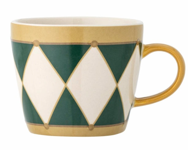 Jolly mug, vert en grès Bloomingville