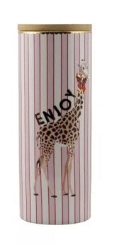 Pot hermétique girafe en porcelaine, taille L, Yvonne Ellen