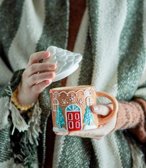 Mug de Noël Maison de Pain d'épices Bloomingville - Merci Léonie Mug de Noël Maison de Pain d'épices Bloomingville - Merci Léonie