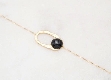 Bracelet Kaleia - doré noir