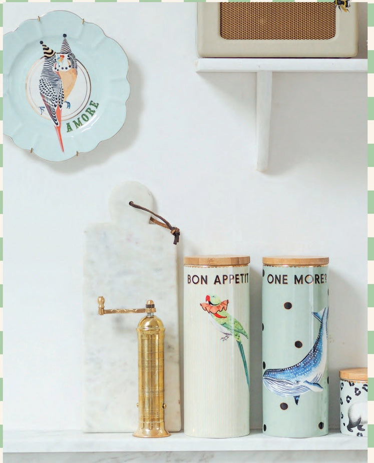 Pot hermétique en porcelaine, Medium Tigre, Yvonne Ellen