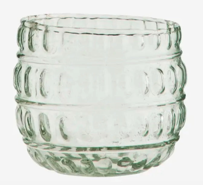 Verre transparent à bulles Madame Stoltz, drinking glass with dots