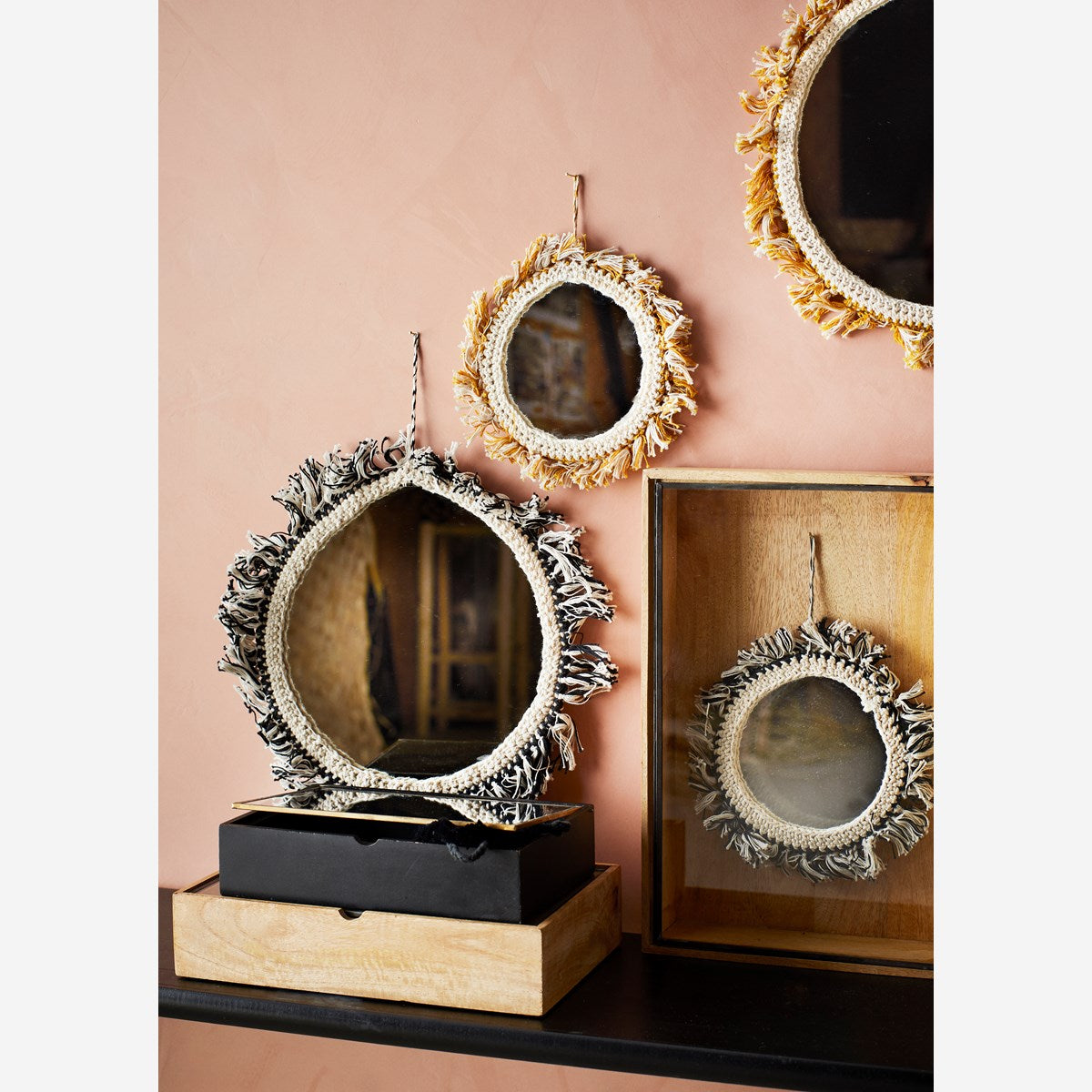 Miroir à franges Madame Stoltz