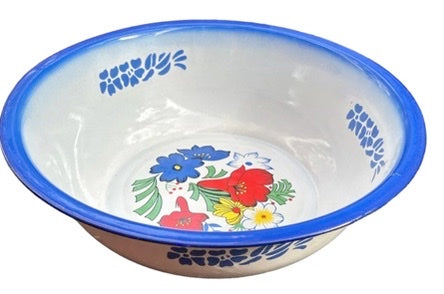 Bassine émaillée bleue chinoise Sensitive et fils