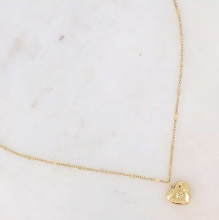 Collier pendentif coeur avec étoile, Myra