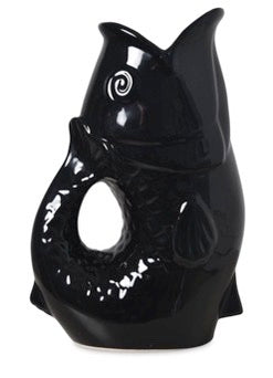 Cruche vase en céramique noire