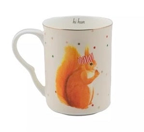 Mug écureuil porcelaine fine, Yvonne Ellen