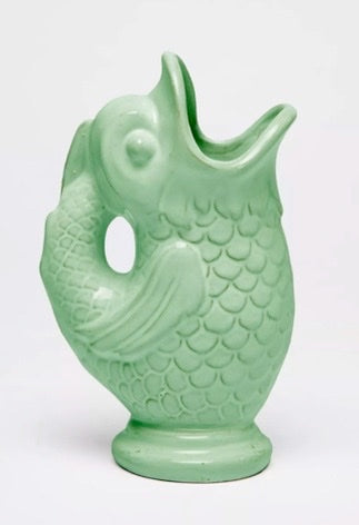 Vase / pichet poisson en céramique artisanal