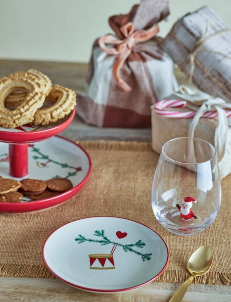 Lot de 2 assiettes de Noël, Yule Bloomingville