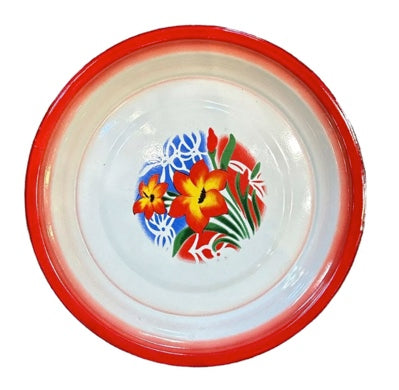 Bassine émaillée rouge chinoise, Sensitive et fils