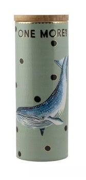 Pot hermétique baleine en porcelaine, taille L, Yvonne Ellen