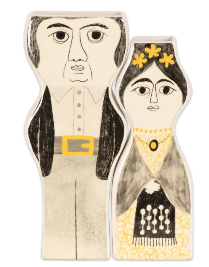 Set de 2 vases Diego et Frida, Mexique, Kitsch Kitchen