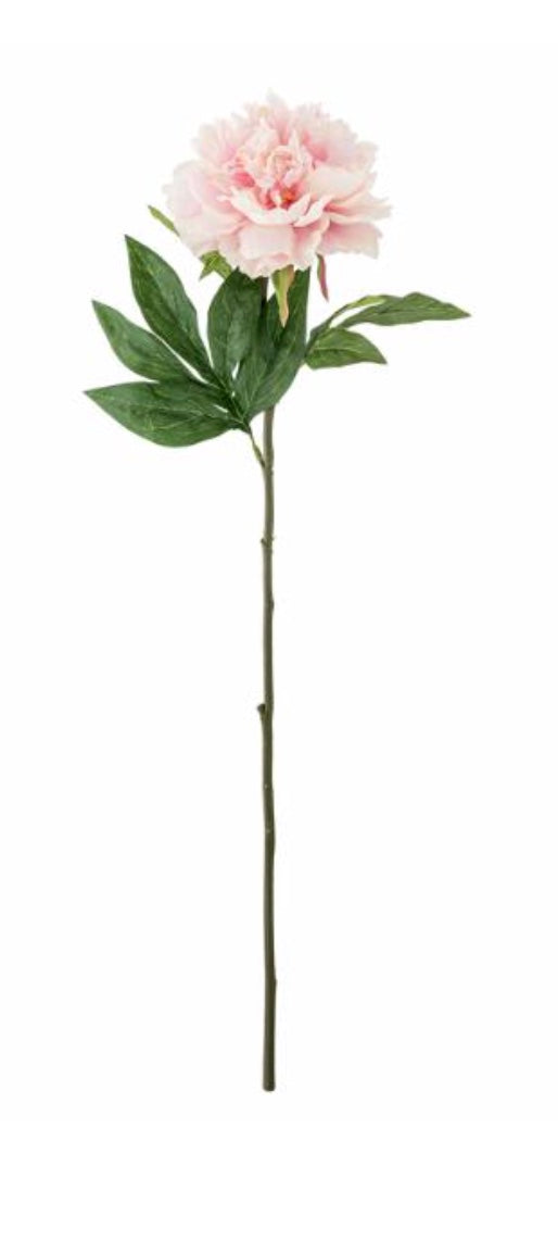 Pivoine artificielle, rose, Bloomingville, 66 cm