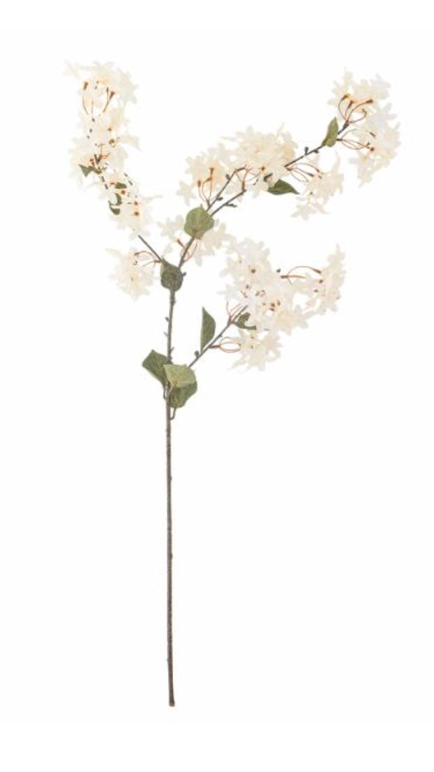 Tige de Myrtle, blanc, Bloomingville, fleur artificielle, h 100 cm