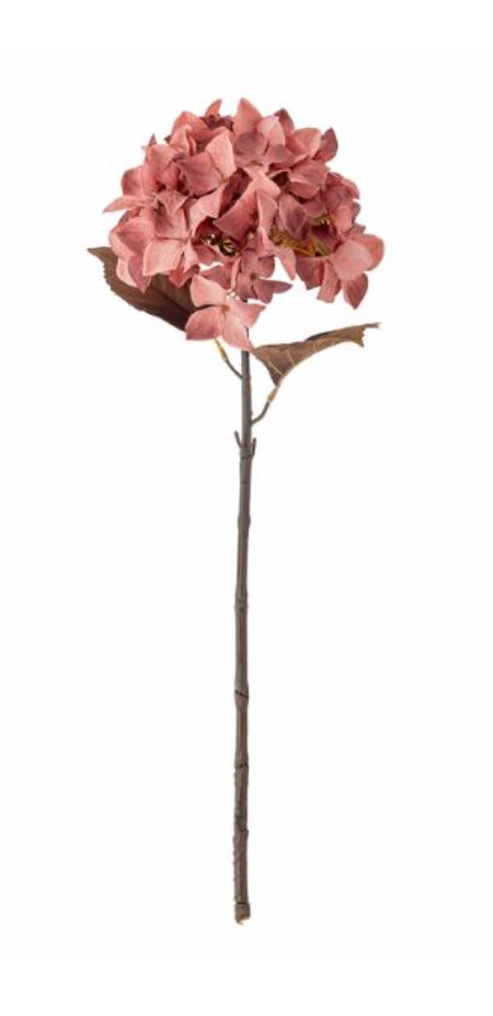 Hydrangea mauve, tige, fleur artificielle Bloomingville, H 65 cm