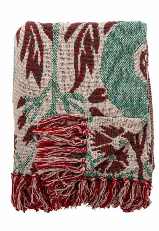 Plaid Jangal en coton recyclé Bloomingville