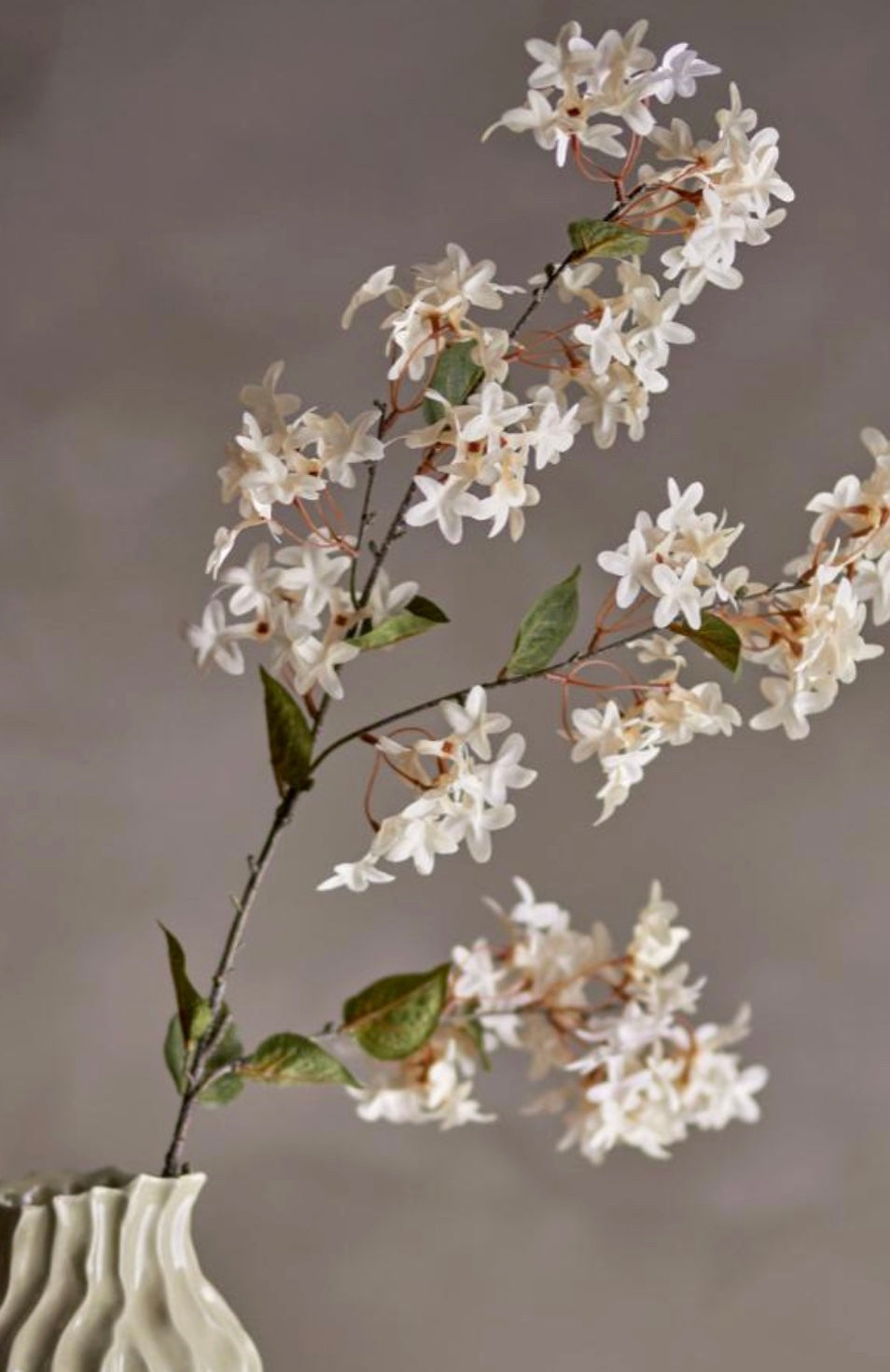 Tige de Myrtle, blanc, Bloomingville, fleur artificielle, h 100 cm