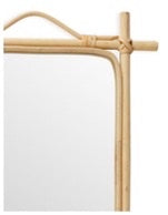 Miroir en bambou artisanal