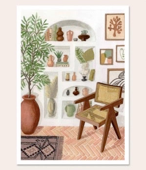 Affiche fauteuil en canage
