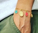 Bracelet Marie Arc en ciel Litchi