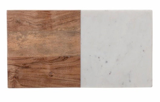 Planche à découper en marbre et bois, Gya, Bloomingville